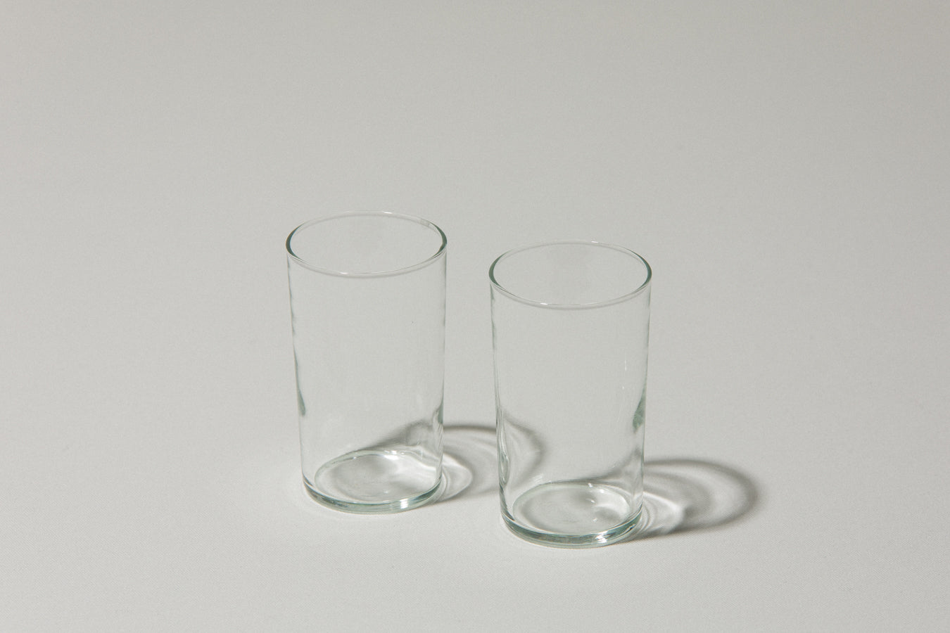 Set of two drinking GLASSES