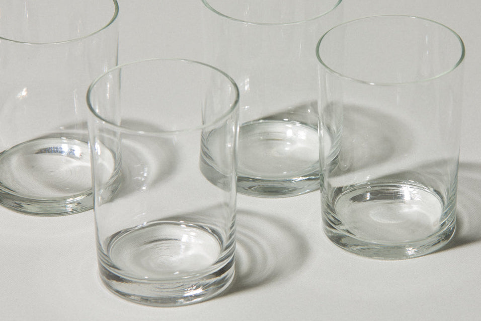 Set of five drinking GLASSES