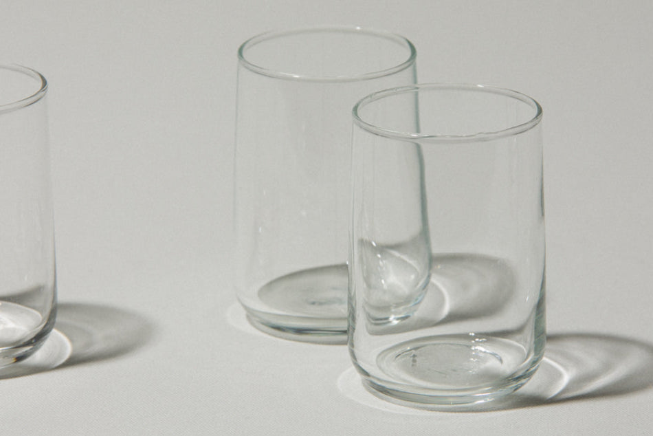 Set of three drinking GLASSES