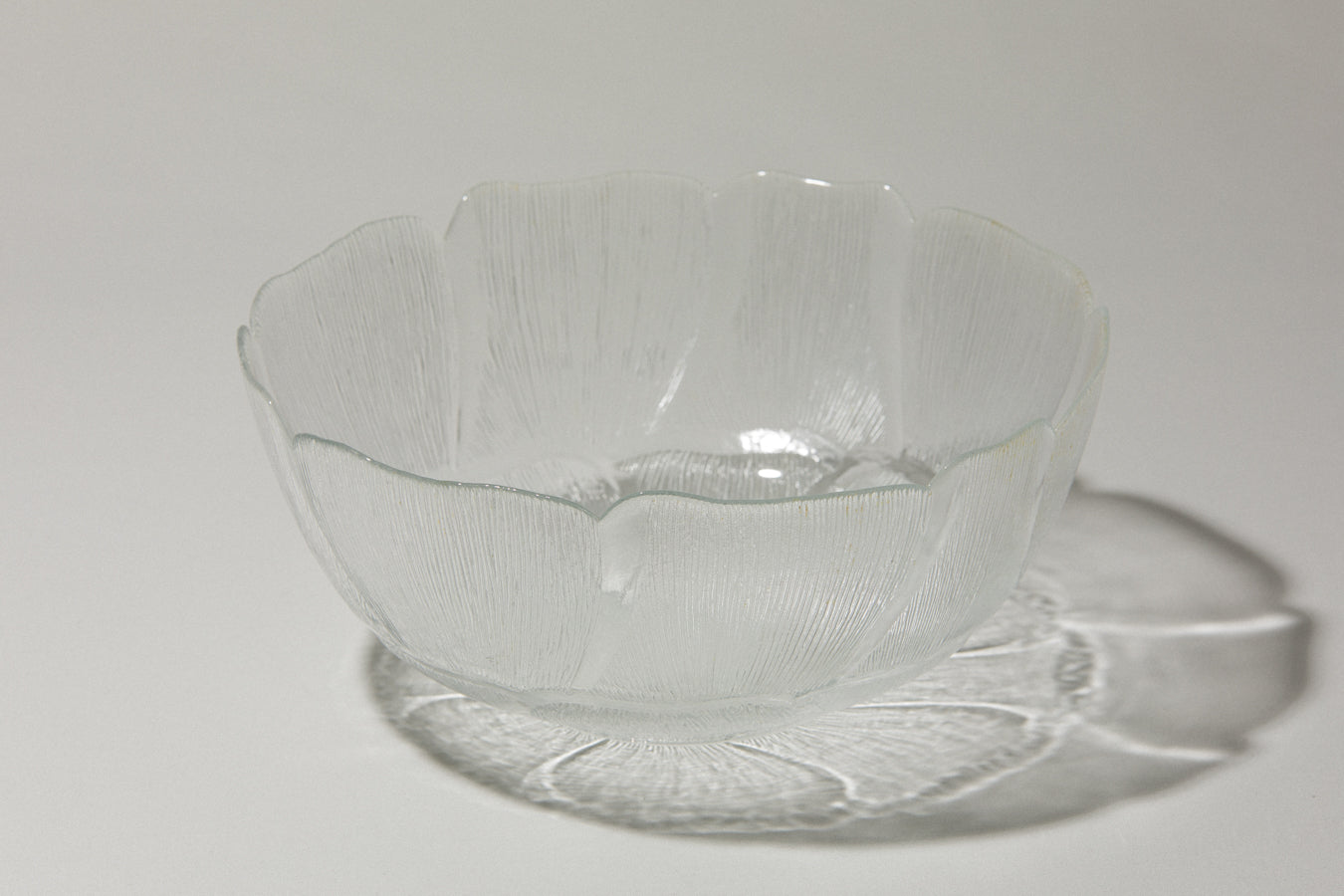 Textured glass BOWL extra-extra large