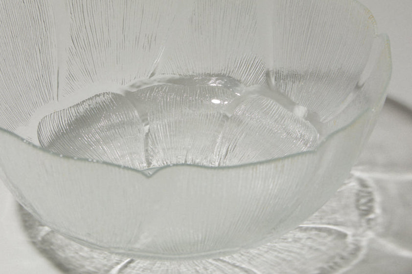 Textured glass BOWL extra-extra large
