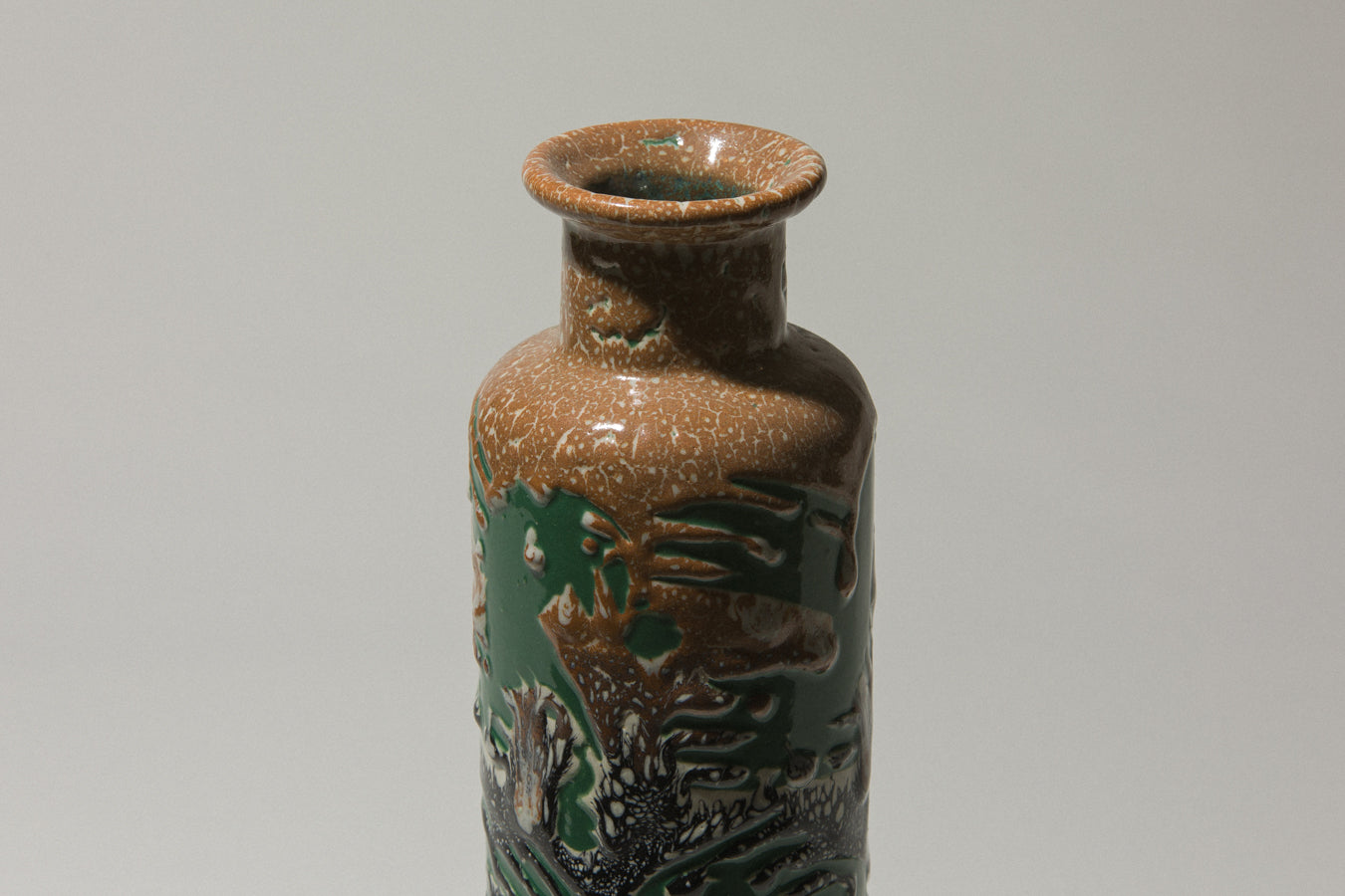 Vintage ceramic cylinder VASE