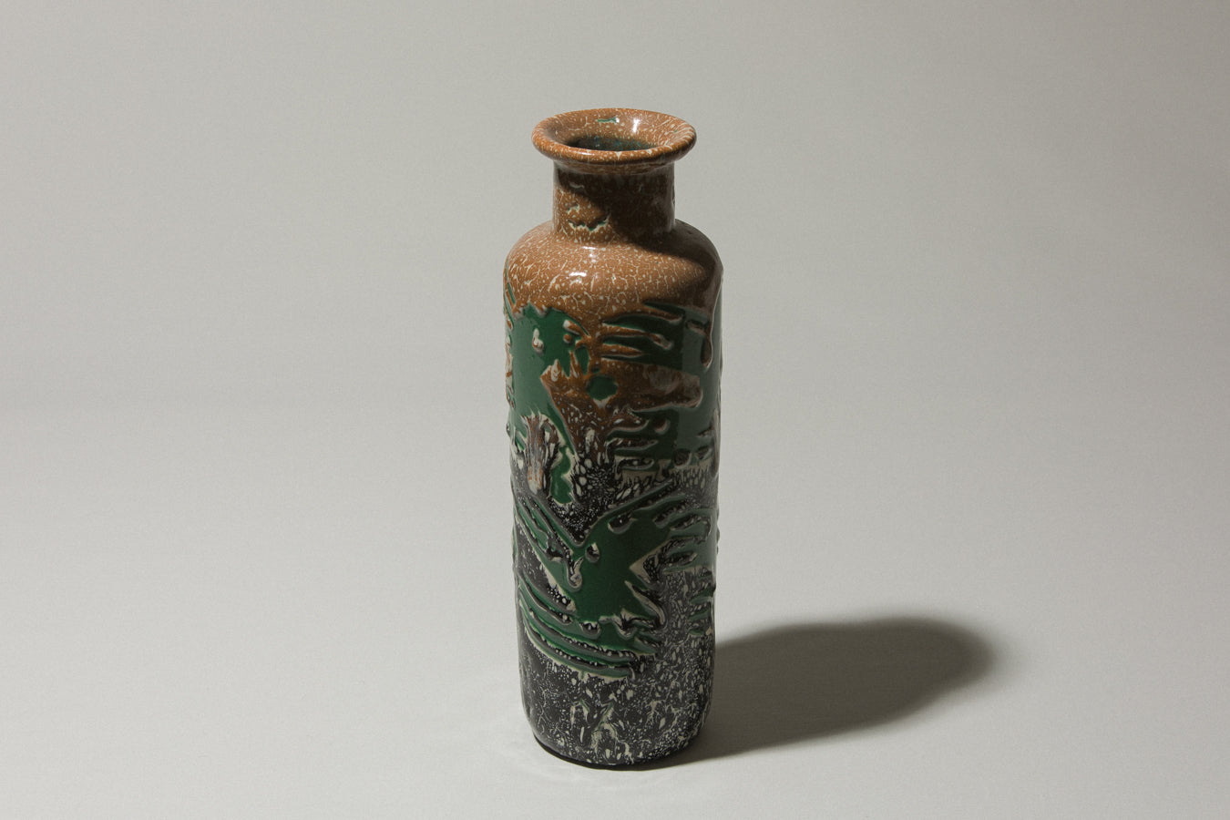 Vintage ceramic cylinder VASE