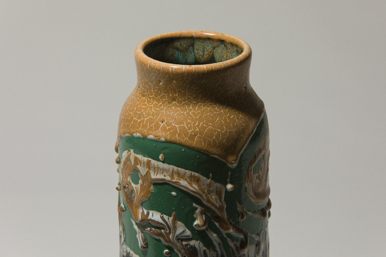 Vintage ceramic cylinder VASE