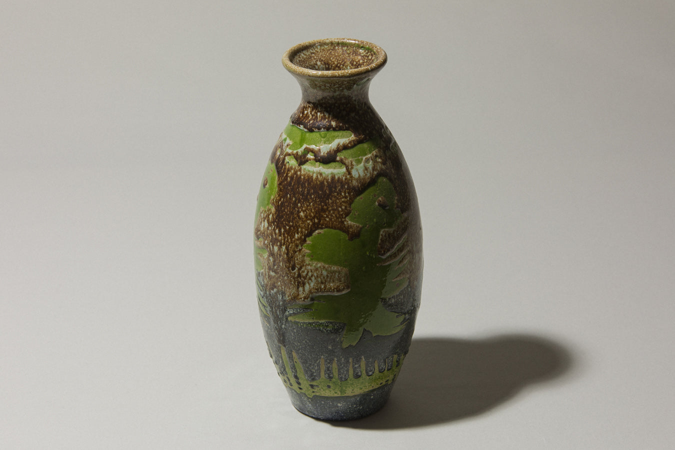Vintage ceramic oval VASE