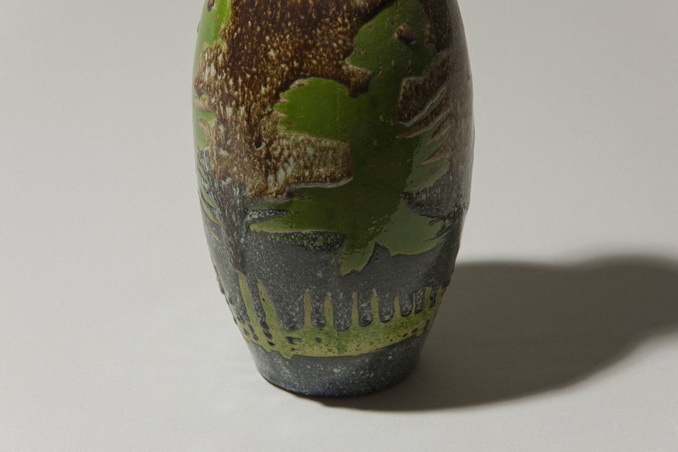Vintage ceramic oval VASE