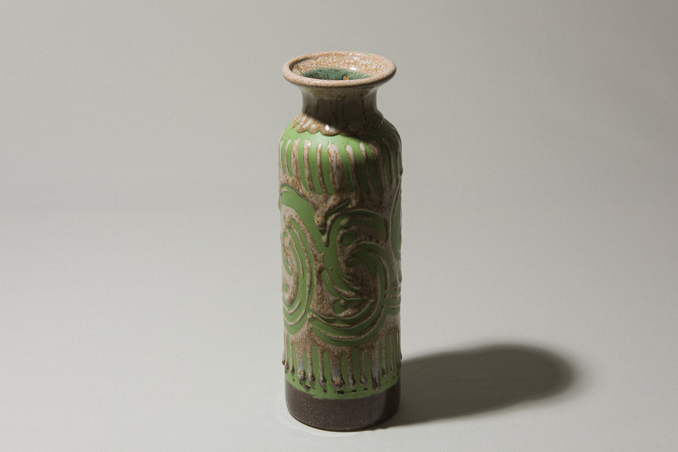 Vintage ceramic cylinder VASE