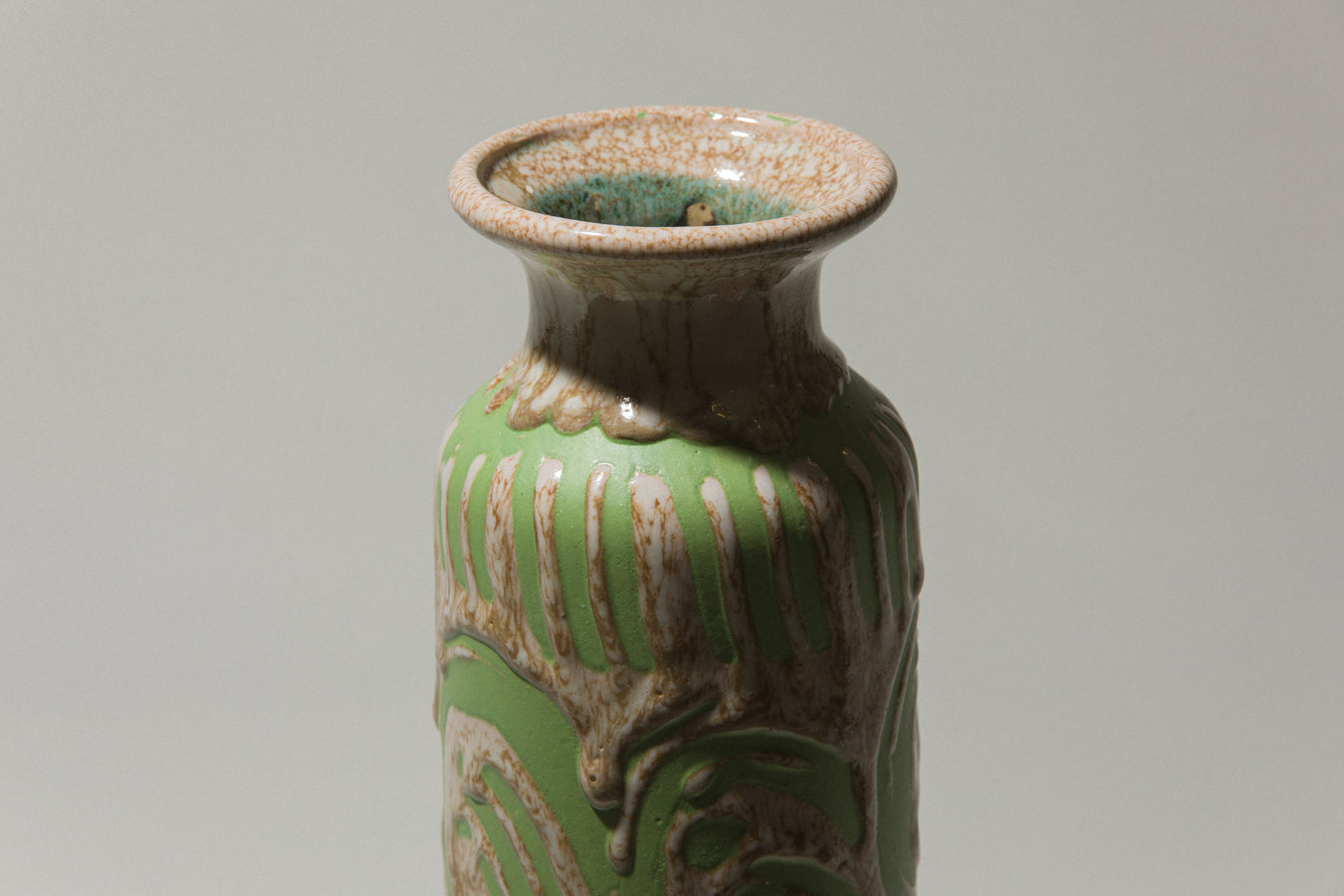 Vintage ceramic cylinder VASE