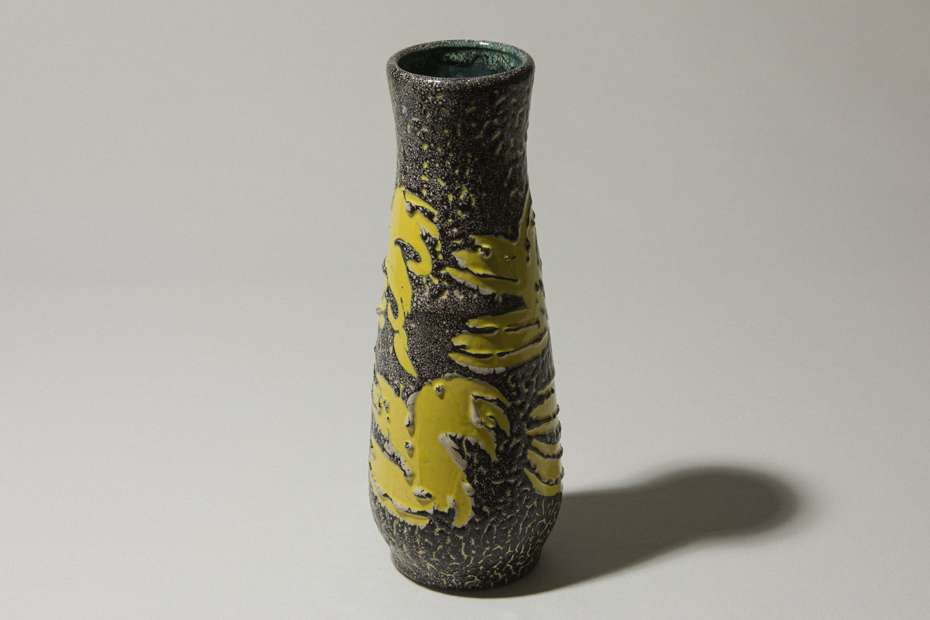Vintage ceramic trapezoid VASE