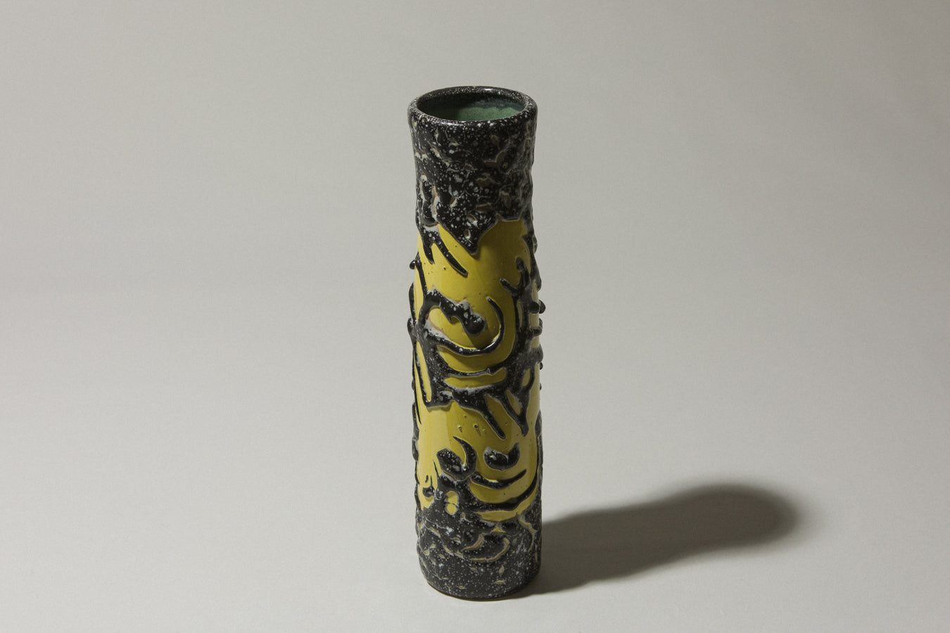 Vintage ceramic cylinder VASE