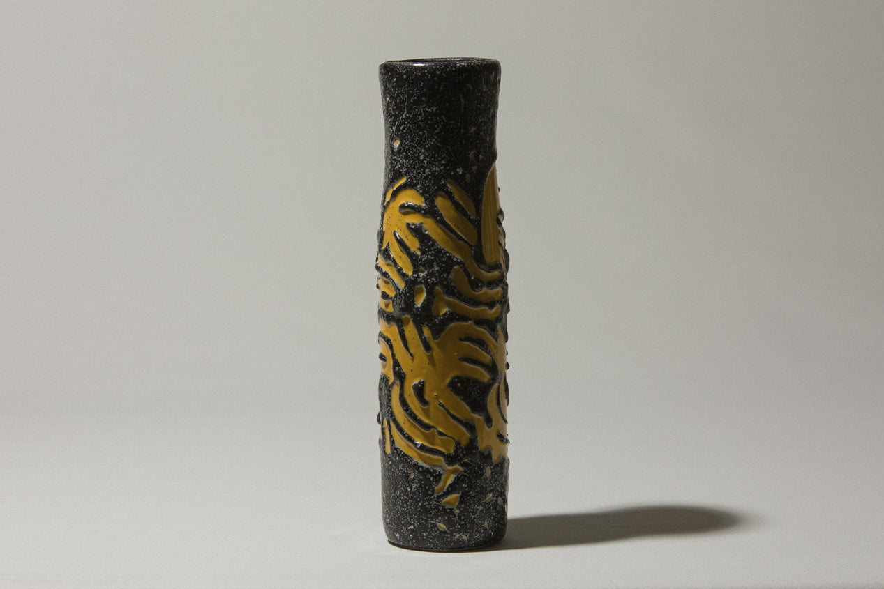 Vintage ceramic cylinder VASE