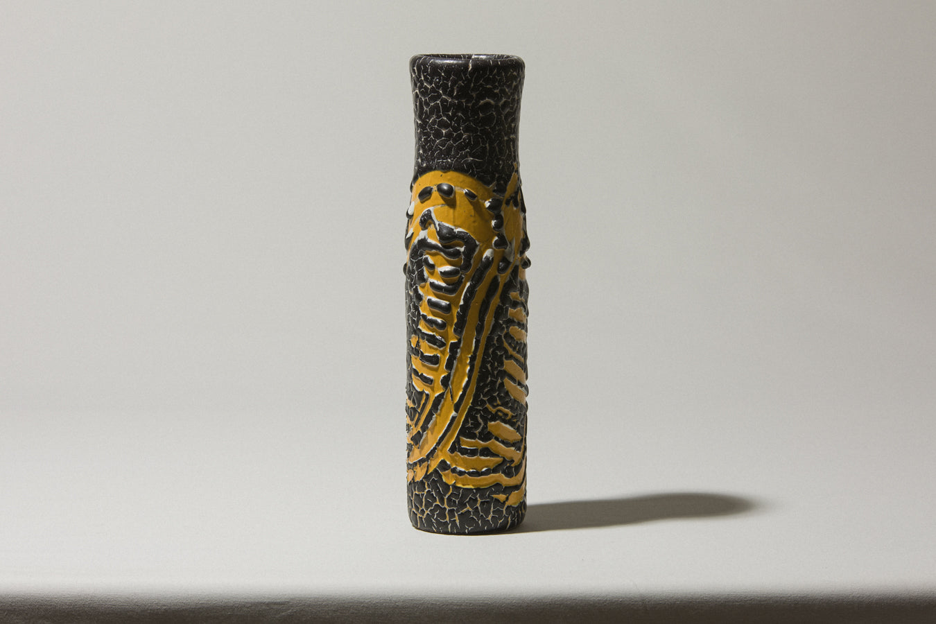 Vintage ceramic cylinder VASE