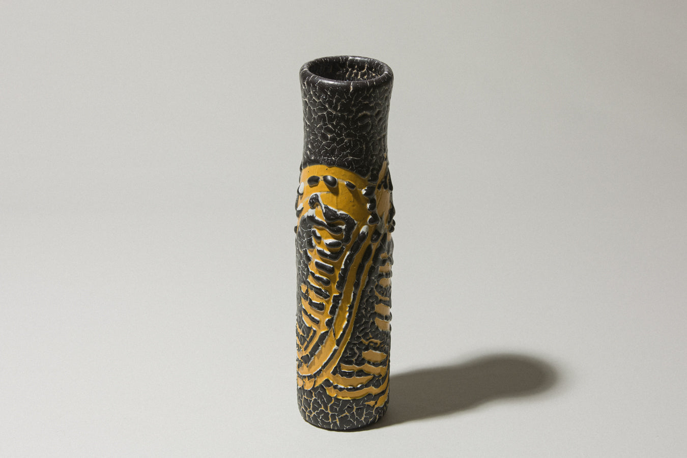 Vintage ceramic cylinder VASE