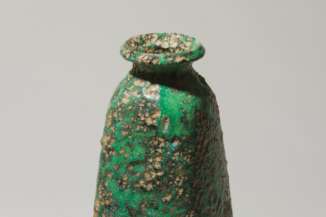 Bod ceramic VASE with mint green textured glaze