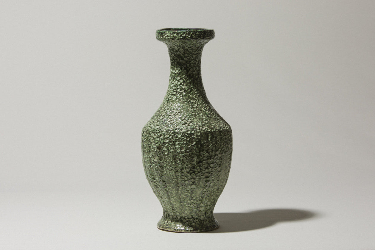 Bod ceramic VASE with mint green textured glaze