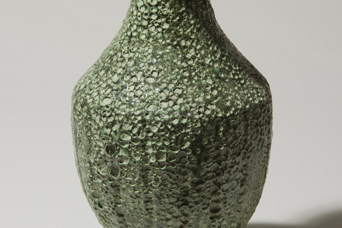 Bod ceramic VASE with mint green textured glaze