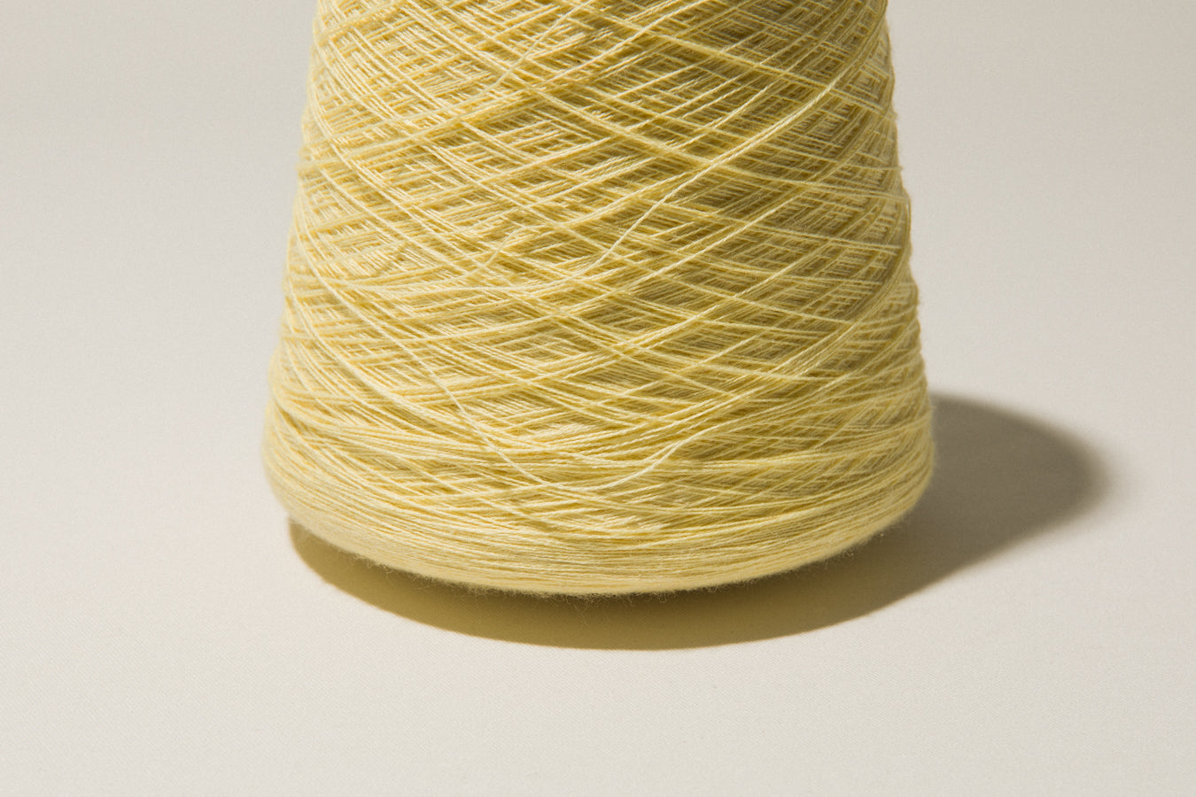 Butter yellow vintage YARN on cone