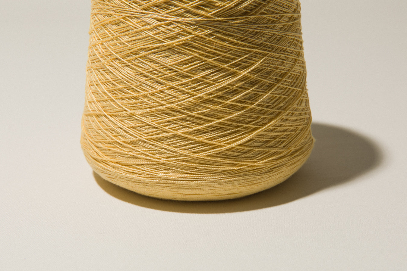 Butter yellow vintage YARN on cone