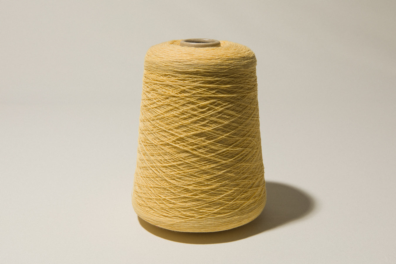 Butter yellow vintage YARN on cone