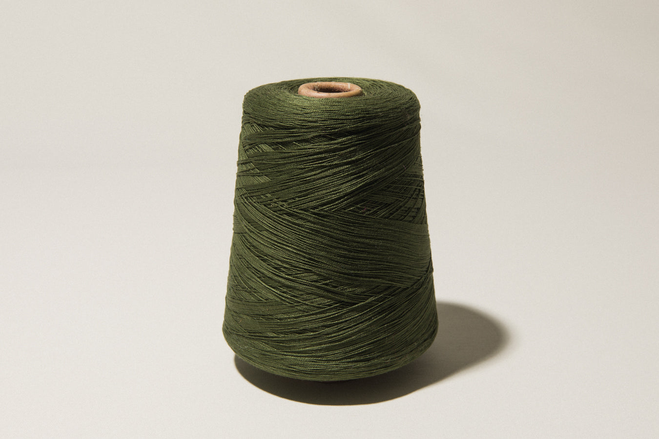 Dark olive vintage YARN on cone
