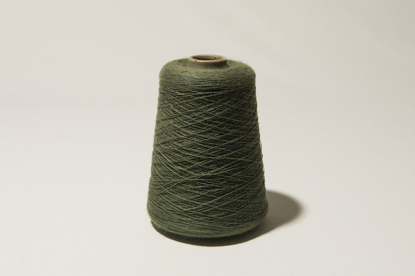 Forest green vintage YARN on cone