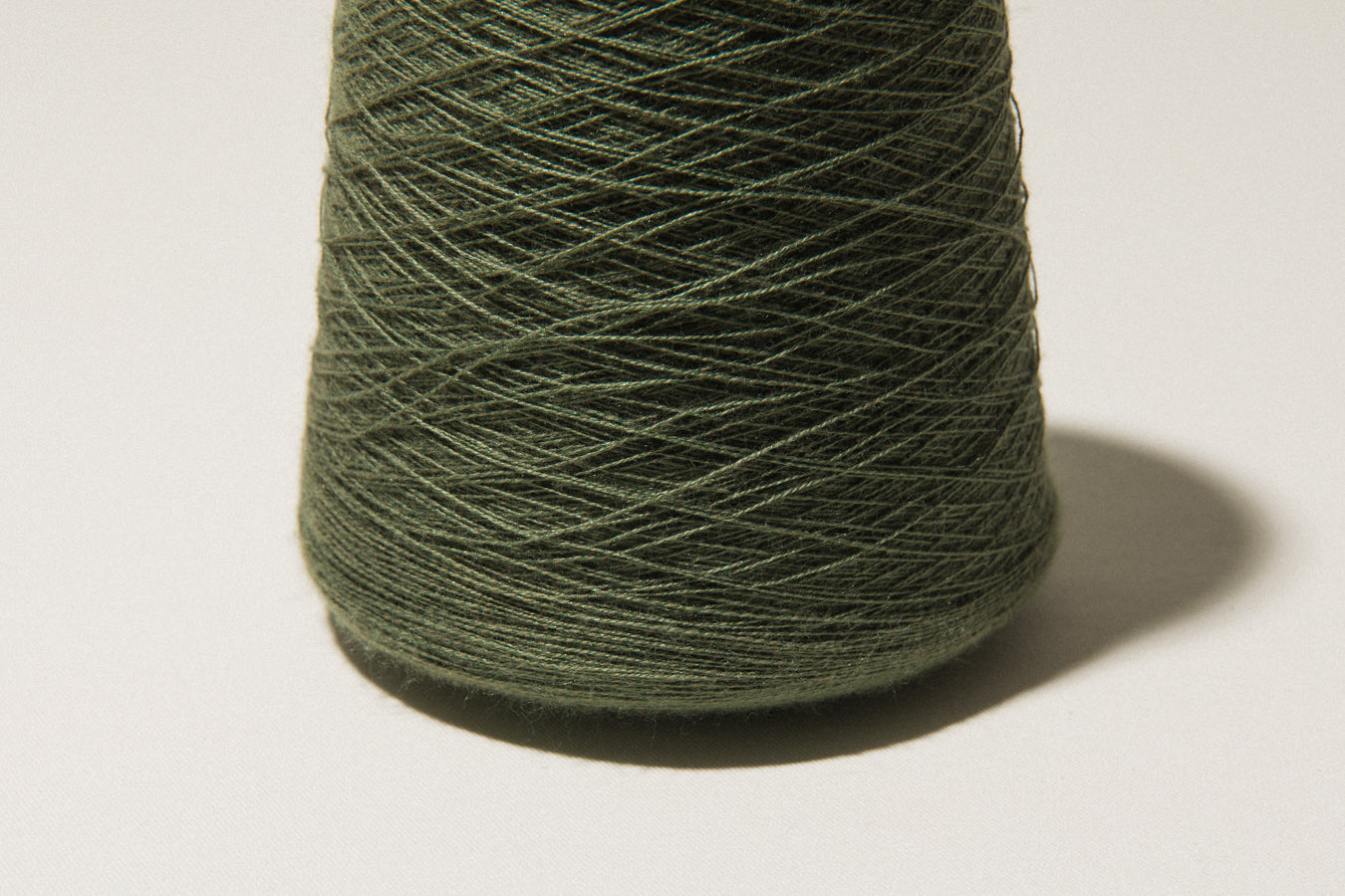 Forest green vintage YARN on cone