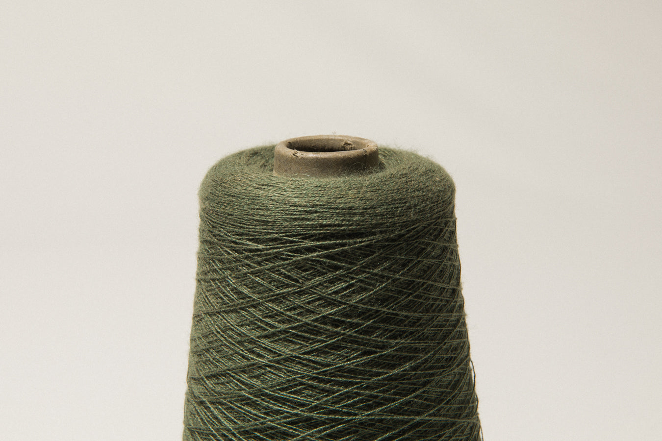 Forest green vintage YARN on cone