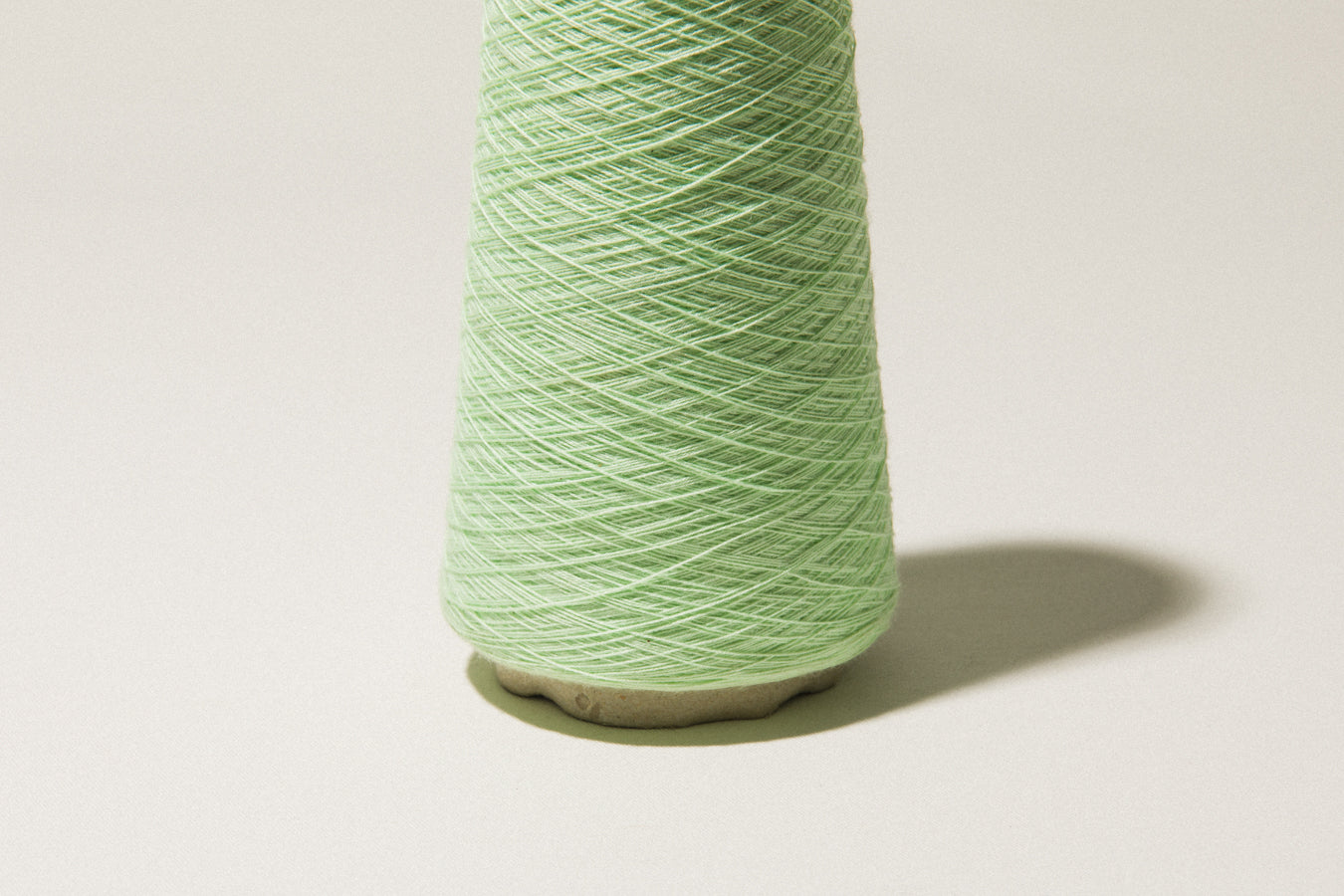 Light green vintage YARN on cone