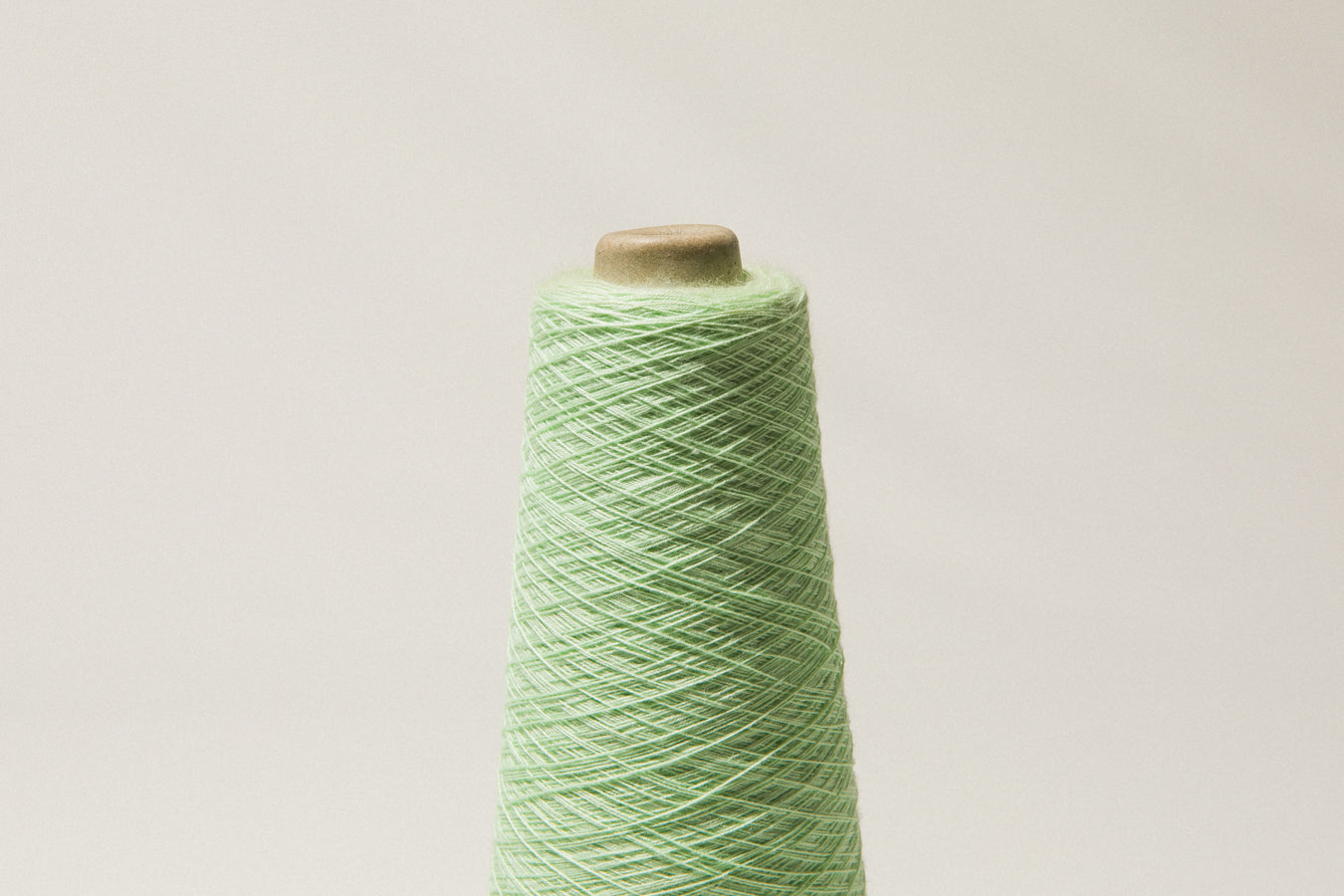 Light green vintage YARN on cone