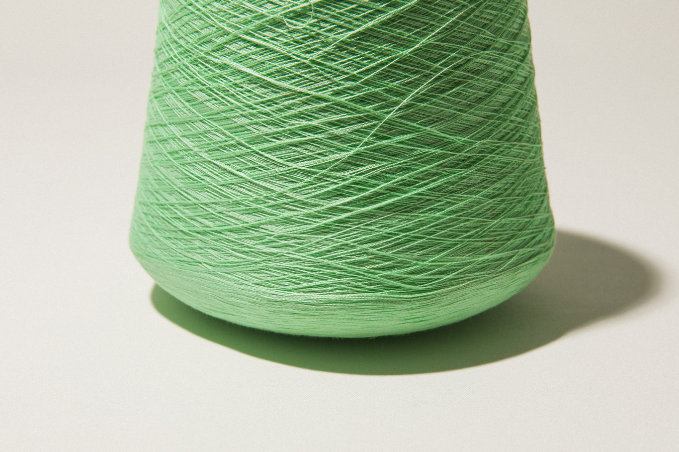 Mint green vintage YARN on cone