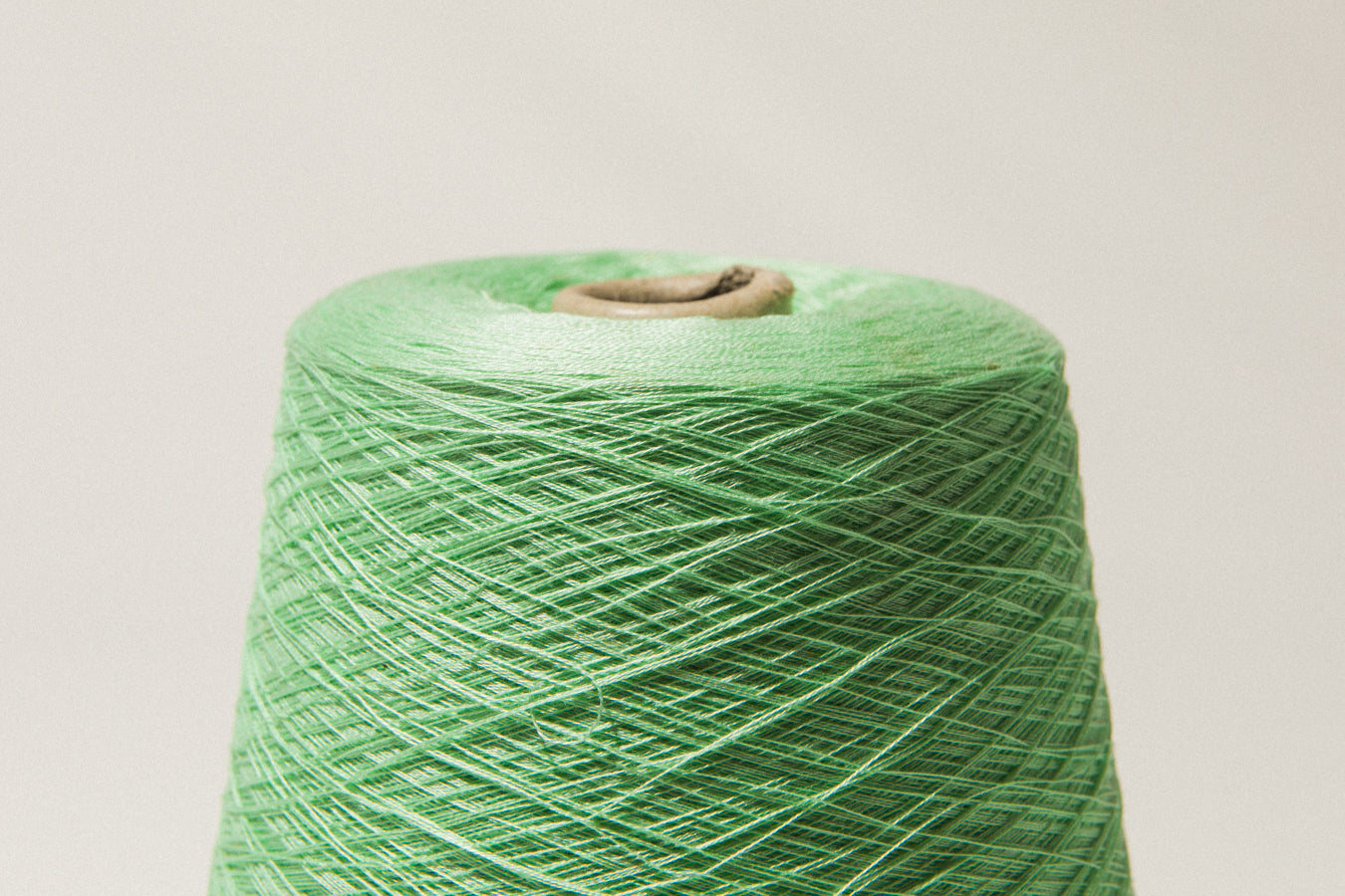 Mint green vintage YARN on cone