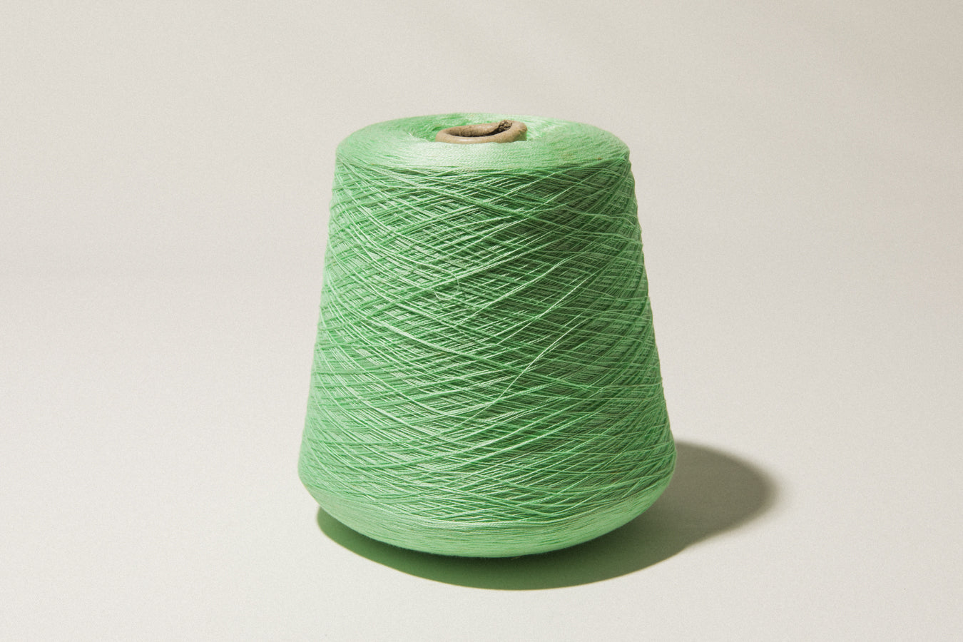 Mint green vintage YARN on cone