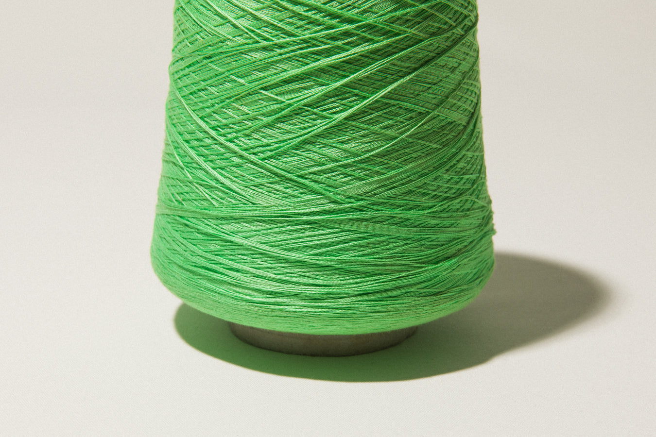 Cool green vintage YARN on cone