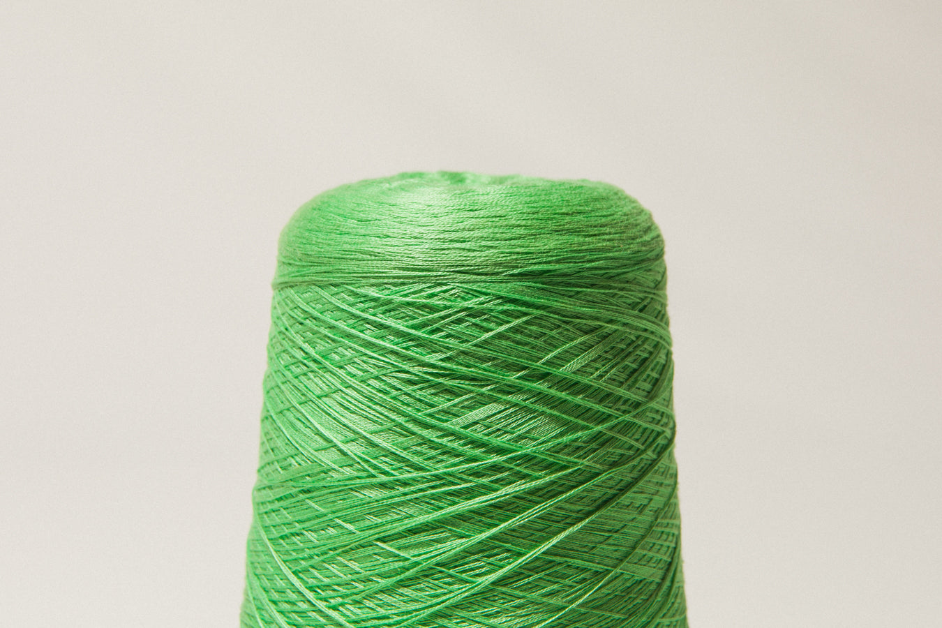 Cool green vintage YARN on cone