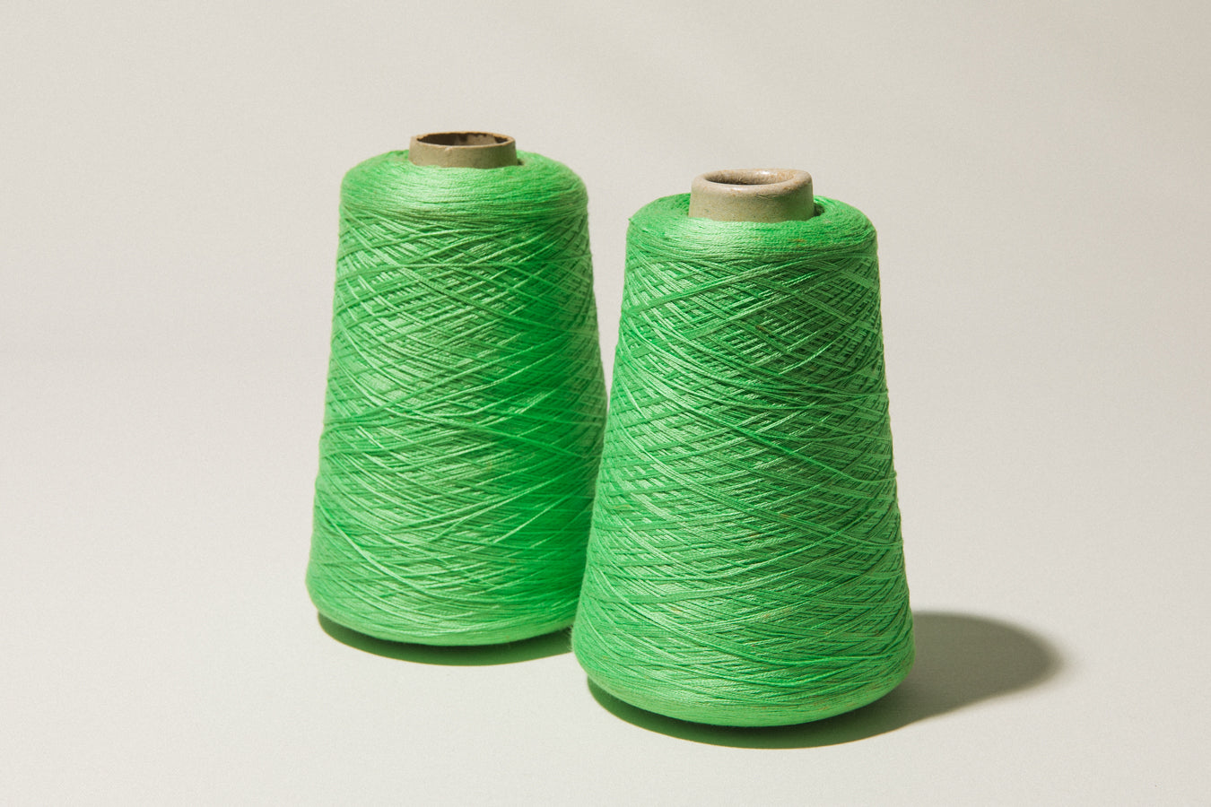 Cool green vintage YARN on cone