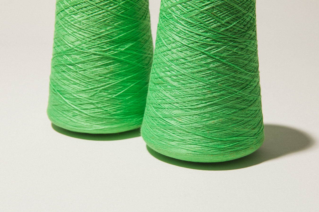 Cool green vintage YARN on cone