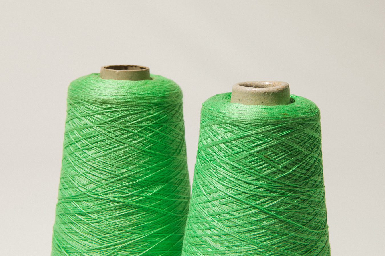 Cool green vintage YARN on cone
