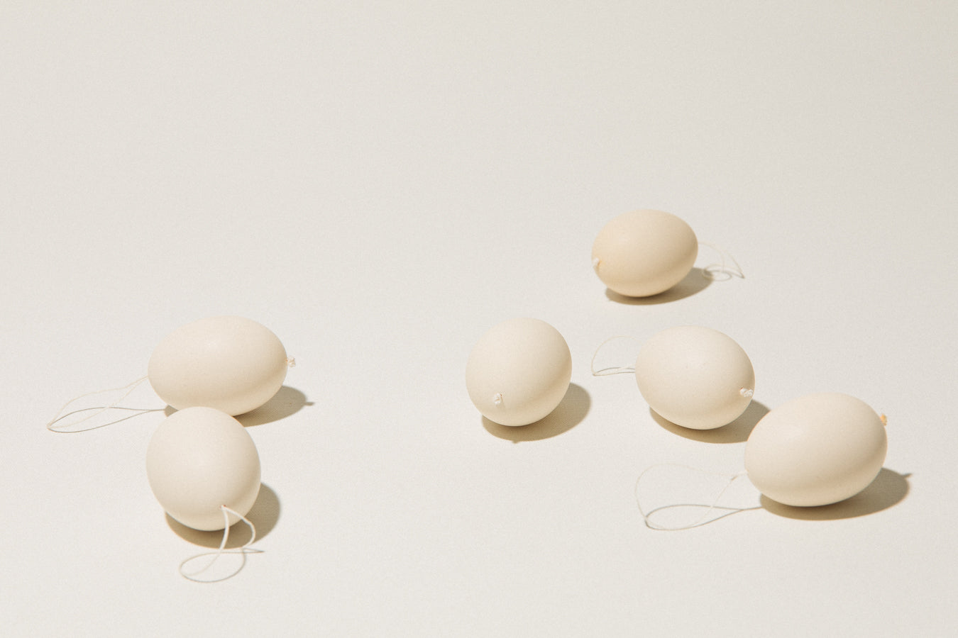 Set of six SMALL CHICKEN EGGS
