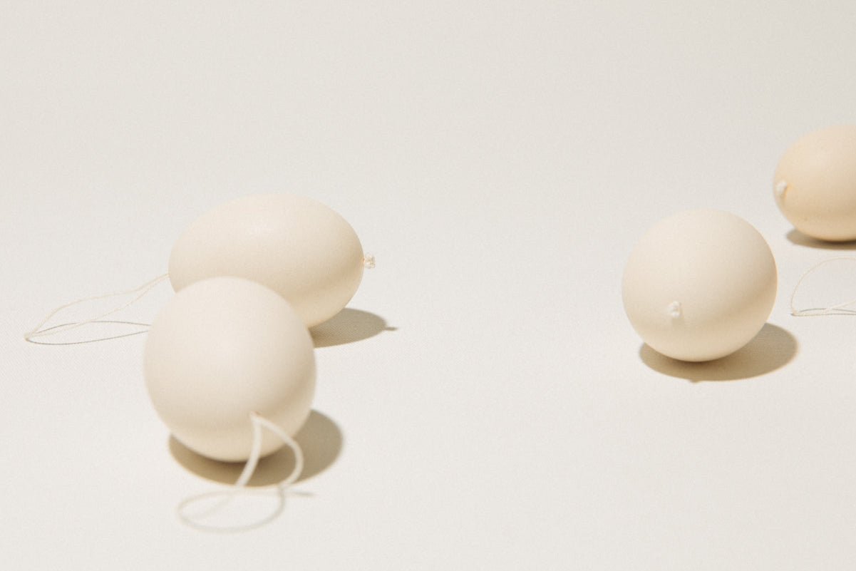 Set of six SMALL CHICKEN EGGS