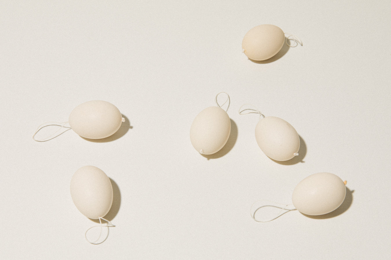 Set of six SMALL CHICKEN EGGS