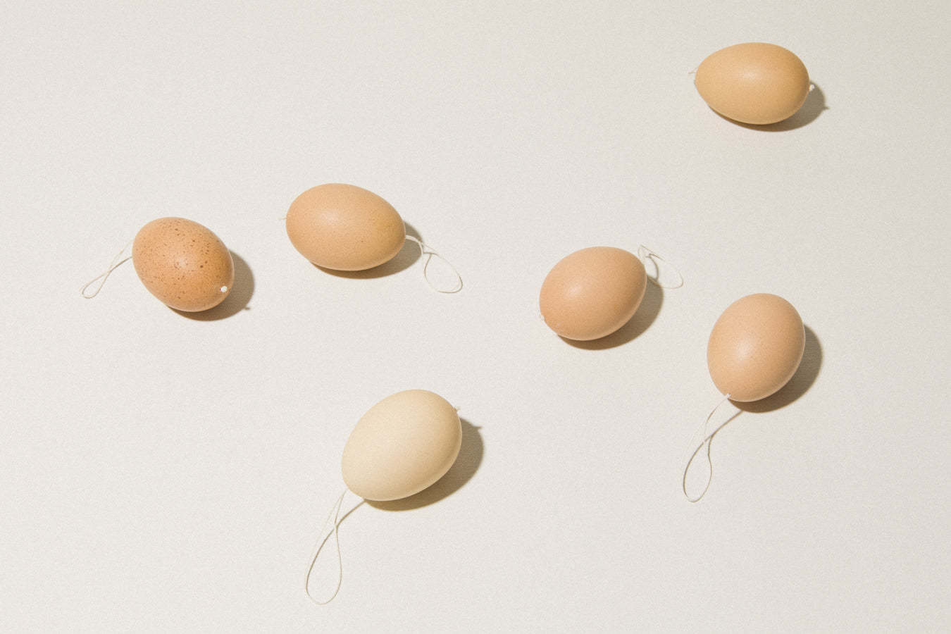 Set of six CHICKEN EGGS