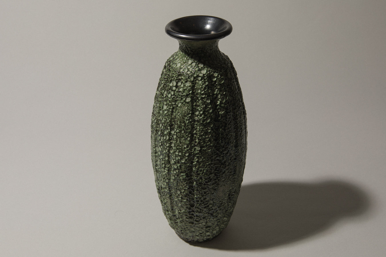 Bod ceramic VASE with mint green textured glaze