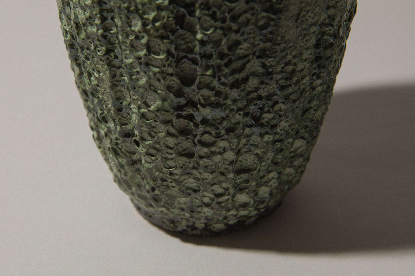 Bod ceramic VASE with mint green textured glaze