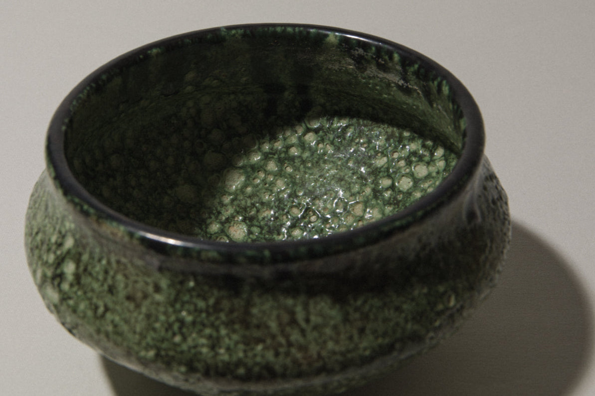Bod ceramic BOWL with mint green textured glaze