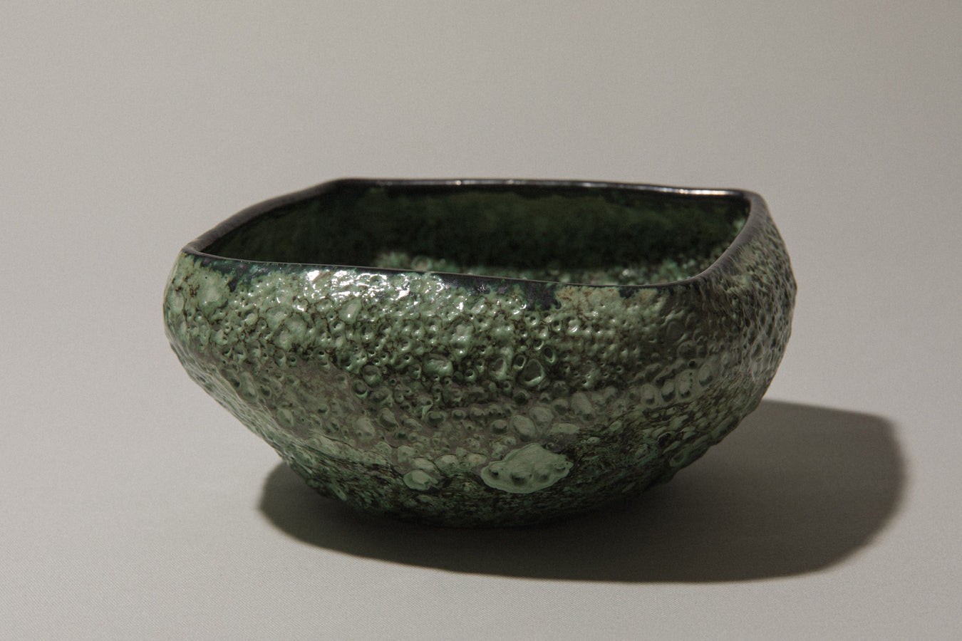 Bod ceramic BOWL with mint green textured glaze