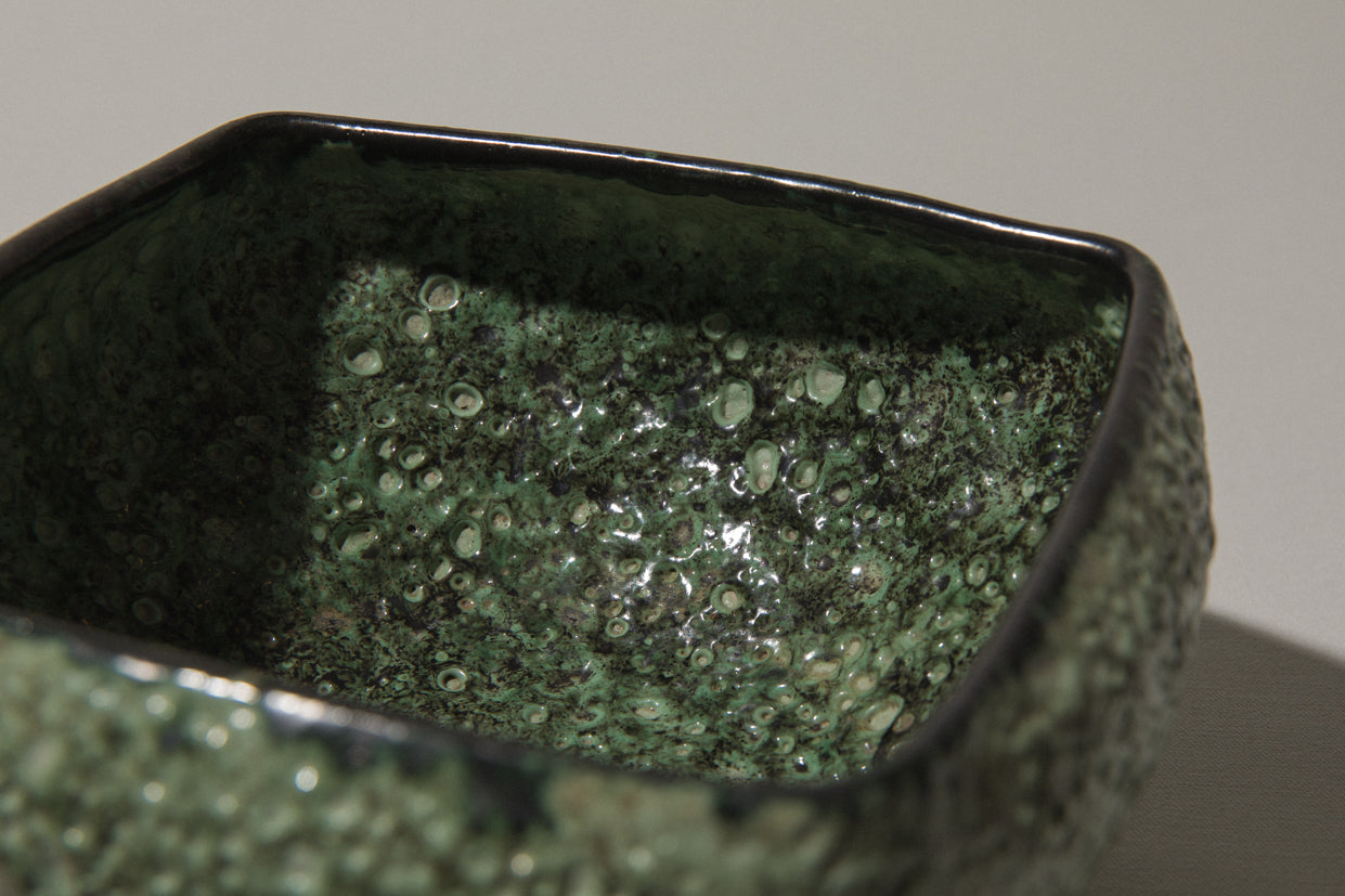 Bod ceramic BOWL with mint green textured glaze