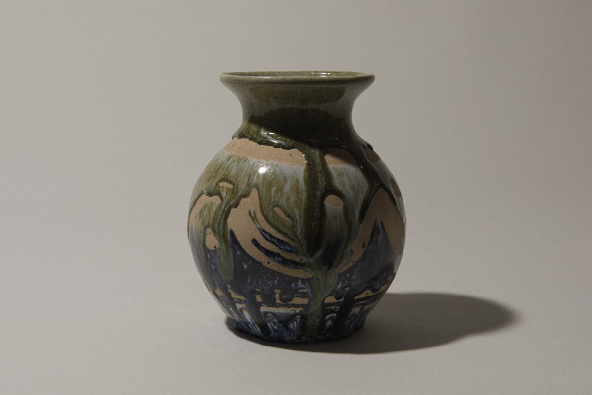 Vintage ceramic sphere VASE
