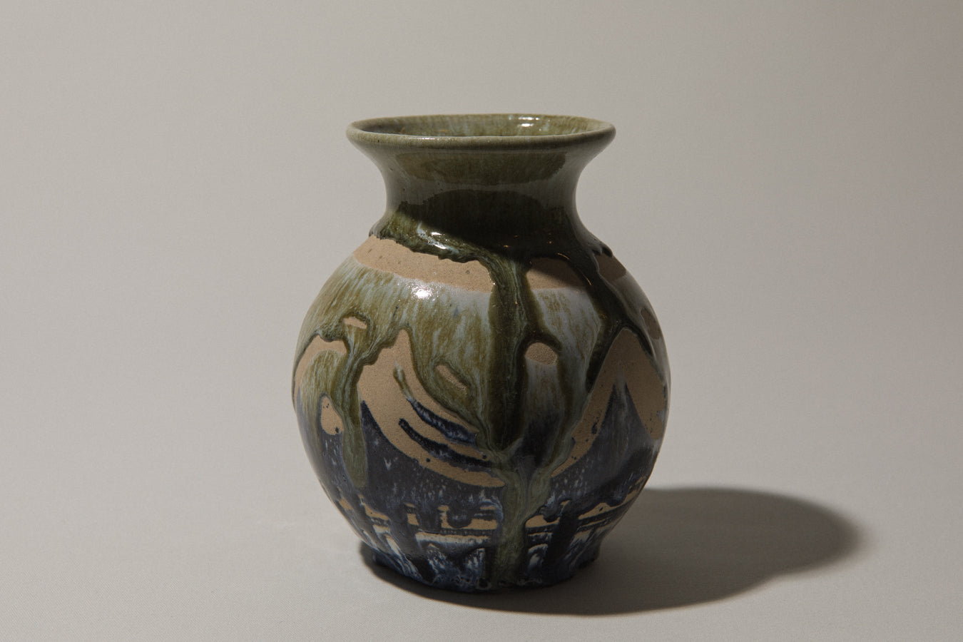 Vintage ceramic sphere VASE