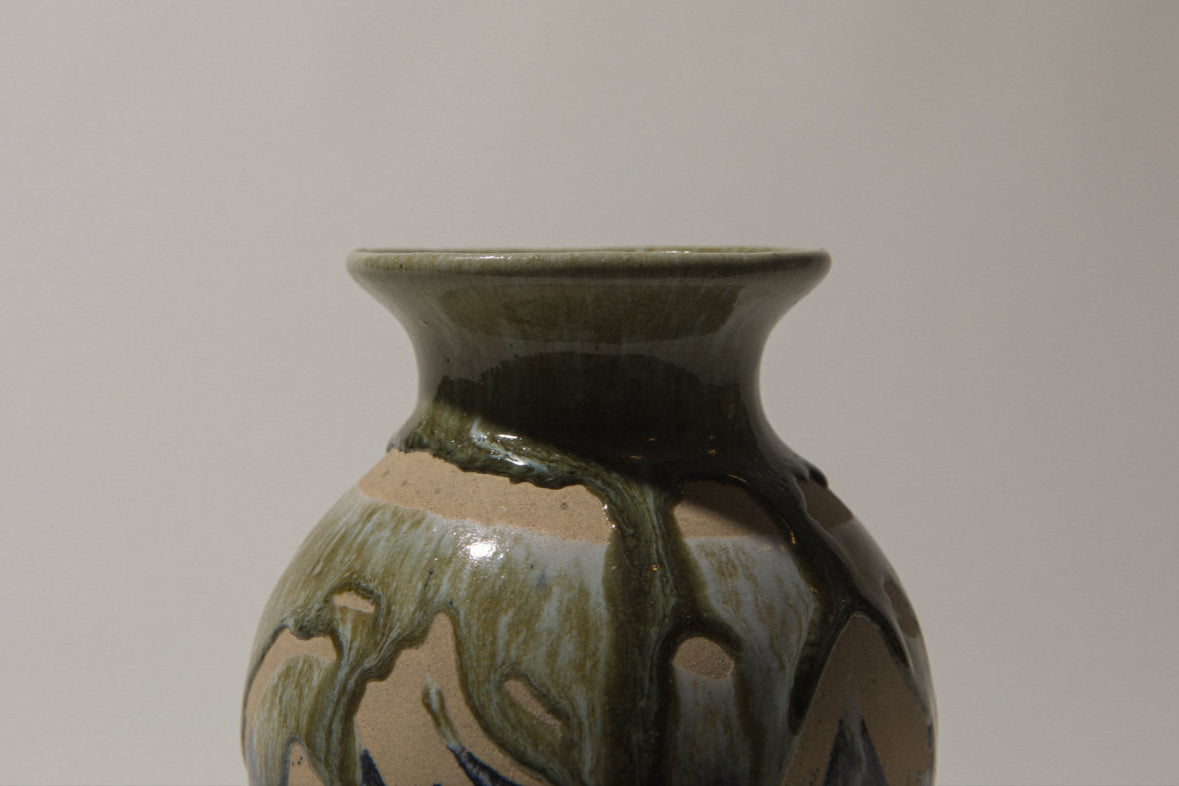 Vintage ceramic sphere VASE