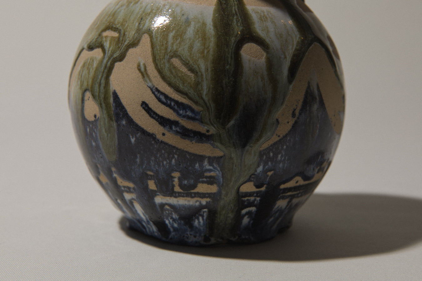 Vintage ceramic sphere VASE